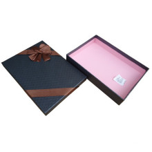 Boîtes en carton noires pour chemises Emballage avec arc